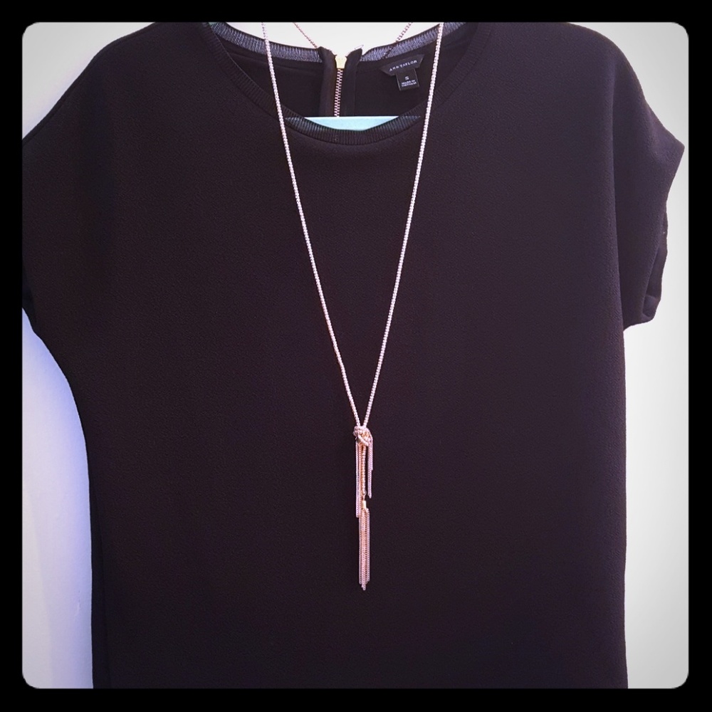 Ann Taylor Black blouse.